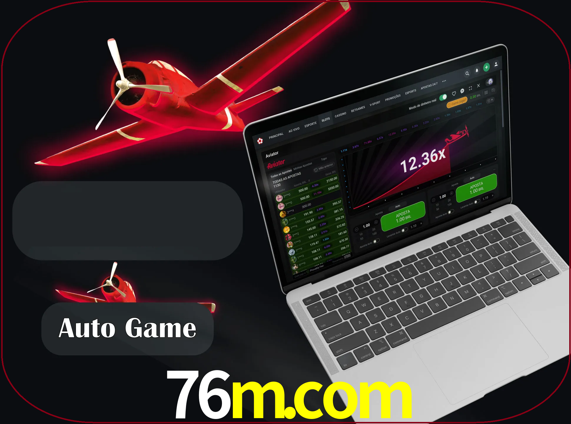 No modo automático, os jogos apostam e sacam seu dinheiro automaticamente.