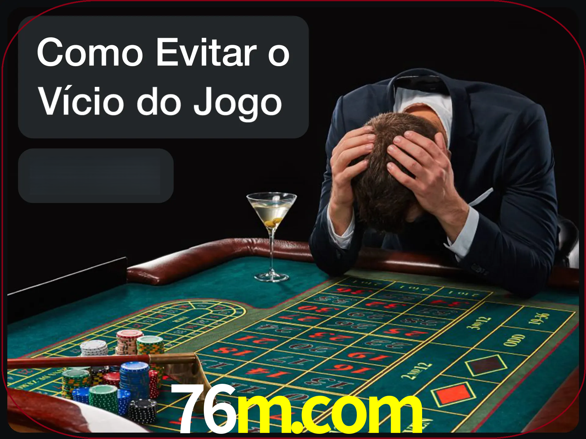 Você é responsável por cada uma de suas apostas.